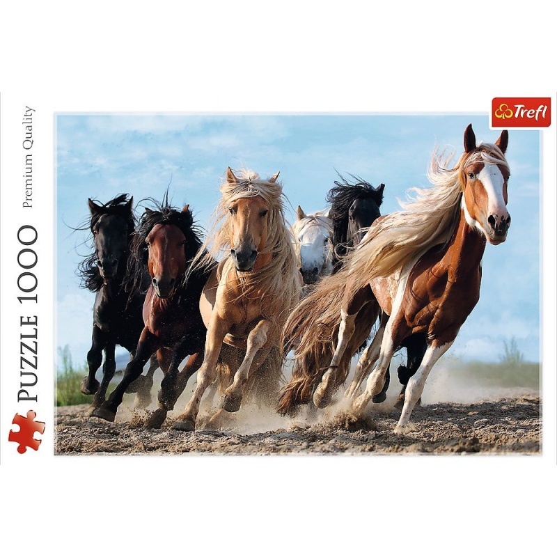 10446 1000 - Galopujące konie / 500px_L, 1000 element&oacute;w, Puzzle