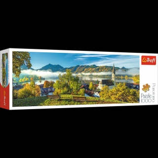 29035 1000 Panorama - Nad jeziorem Schliersee / HUBER, Puzzle, Zabawki