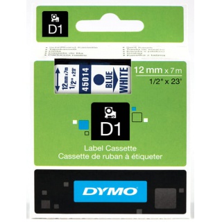 TAŚMA DO DRUK. D1 12mm/7m NIEBIESKI/BIAŁY S0720540, Podkategoria, Kategoria
