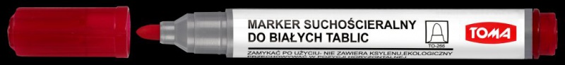 MARKER DO TABLIC SUCH. OKRĄGŁY TO-266 CZERWONY, Podkategoria, Kategoria