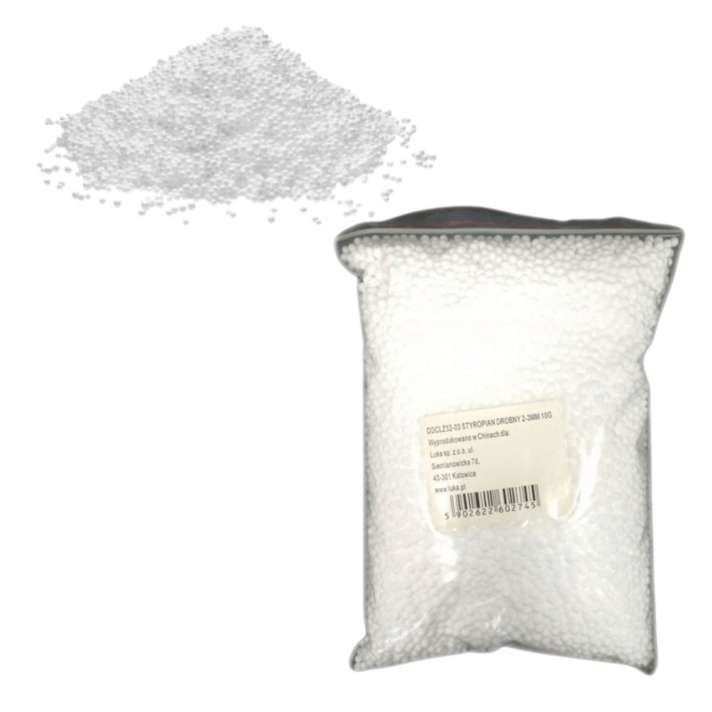 STYROPIAN DROBNY 3-4MM 10G, Styropian, akryl, Art. kreatywne