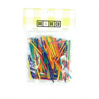 PATYCZKI KREATYWNE 40mm 200szt KOLOR, Patyczki, klamerki, Art. kreatywne