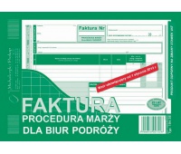 Faktura - procedura marży dla biur podróży, Druki, Papier i etykiety