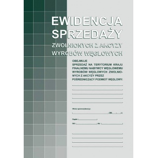 Ewidencja sprzedaży zwolnionych z akcyzy wyrobów węglowych, Druki, Papier i etykiety