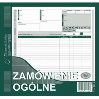 Zamówienie ogólne, Druki, Papier i etykiety