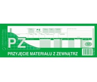 PZ Przyjęcie materiału z zewnątrz, Druki, Papier i etykiety