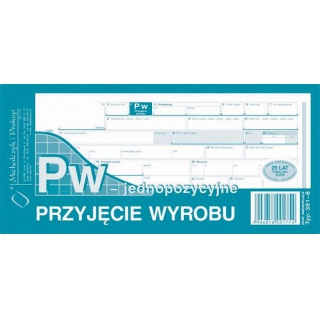 Przyjęcie wyrobu - jednopozycyjne, Druki, Papier i etykiety
