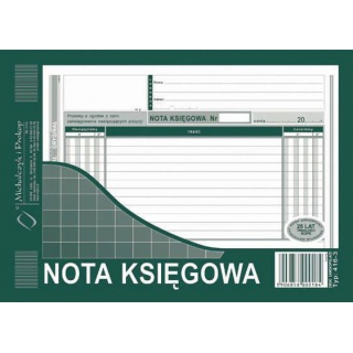 Nota księgowa, Druki, Papier i etykiety