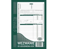 Wezwanie do uzgodnienia kont, Druki, Papier i etykiety