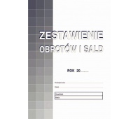 Zestawienie obrotów i sald, Druki, Papier i etykiety