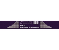 Karta kontowa finansowa - 3 kolumny, Druki, Papier i etykiety