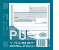 Potwierdzenie zmiany stanowiska-uposażenia, Druki, Papier i etykiety