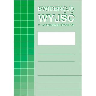 Ewidencja wyjść w godzinach służbowych, Druki, Papier i etykiety