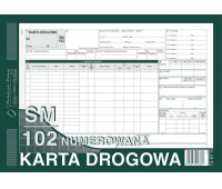 Karta drogowa - samochód ciężarowy - numerowana, Druki, Papier i etykiety