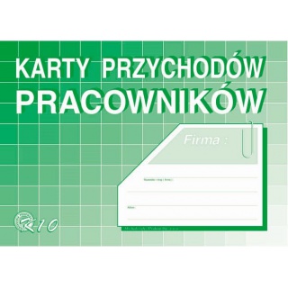 Karty przychodów pracowników, Druki, Papier i etykiety