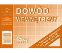 Dowody wewnętrzne, Druki, Papier i etykiety