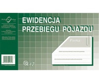Ewidencja przebiegu pojazdu, Druki, Papier i etykiety