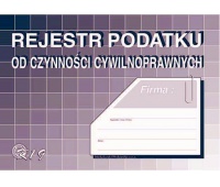 Rejestr podatku od czynności cywilnoprawnych, Druki, Papier i etykiety