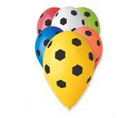 Balony Premium Piłka nożna, 12"/ 5 szt., Balony, Artykuły dekoracyjne