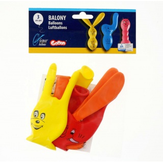 Balony Premium Figury, 3 szt., Balony, Artykuły dekoracyjne