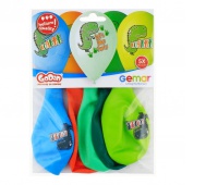 Balony Premium Hel Let's Dino Party, 13 cali/ 5 szt. Balony Premium Hel Let's Dino Party, 13 cali/ 5 szt., Balony, Artykuły dekoracyjne