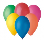 Balon G90 pastel 10" - "różnokolorowe" / 100 szt., Balony, Artykuły dekoracyjne