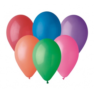 Balon G110 pastel 12" - "różnokolorowy" / 50 szt., Balony, Artykuły dekoracyjne