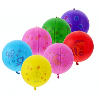 Balon GPBD1 pastel - "Piłka z nadrukiem Lux" - mix / 50 szt., Balony, Artykuły dekoracyjne