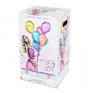 Butla z helem (jednorazowa) na 30 balonów rozm. 9 cali, prod. GoDan, Balony, Artykuły dekoracyjne