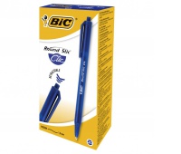 BIC Round Stic Clic Długopis niebieski Pudełko 20 szt, Długopisy, Artykuły do pisania i korygowania