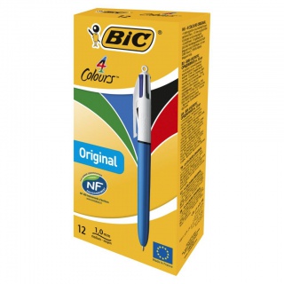 BIC 4 Colours Original Długopis mix AST 1 szt, Długopisy, Artykuły do pisania i korygowania