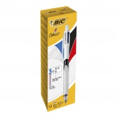 BIC 4 Colours 3+1 Długopis mix AST 1 szt, Długopisy, Artykuły do pisania i korygowania