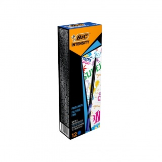BIC Intensity Fine Cienkopisy niebieski 1 szt, Cienkopisy, pi&oacute;ra kulkowe, Artykuły do pisania i korygowania
