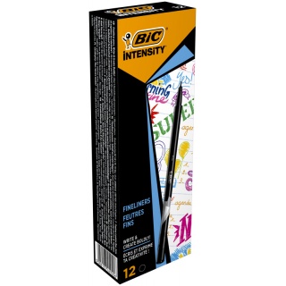 BIC Intensity Fine Cienkopisy czarny 1 szt, Cienkopisy, Art. do pisania i korygowania