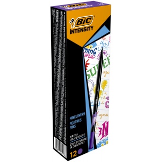 BIC Intensity Fine Cienkopisy fioletowy 1 szt, Cienkopisy, pi&oacute;ra kulkowe, Artykuły do pisania i korygowania