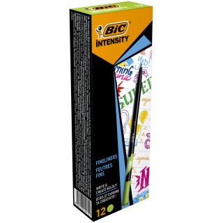 BIC Intensity Fine Cienkopisy jasny zielony 1 szt, Cienkopisy, pi&oacute;ra kulkowe, Artykuły do pisania i korygowania