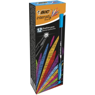 BIC Intensity Fine Cienkopisy błękitny 1 szt, Cienkopisy, pi&oacute;ra kulkowe, Artykuły do pisania i korygowania
