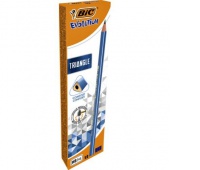 BIC Evolution Triangle Ołówek trójkątny bez gumki Pudełko 12 szt, Ołówki, Artykuły do pisania i korygowania
