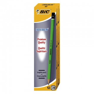 BIC Criterium 550 2B Ołówek bez gumki Pudełko 12 szt, Ołówki, Artykuły do pisania i korygowania