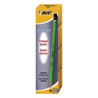 BIC Criterium 550 2H Ołówek bez gumki Pudełko 12 szt, Ołówki, Artykuły do pisania i korygowania