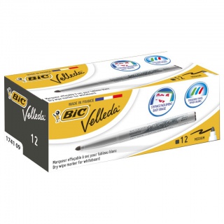 BIC Velleda 1741 Marker suchościeralny czarny 1 szt, Markery, Artykuły do pisania i korygowania