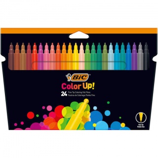 BIC Color Up Flamastry 24 kolory, Flamastry, Artykuły do pisania i korygowania