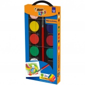 BIC Kids Watercolours Farby Akwarelowe 12 kolorów, Plastyka, Artykuły szkolne