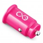 Uniwersalna ładowarka samochodowa EXC Cute, 2xUSB, 2,4A, r&oacute;żowa, Akumulatorki i ładowarki, Urządzenia i maszyny biurowe