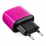 Uniwersalna ładowarka sieciowa EXC Cute, 2xUSB, 2,4A, r&oacute;żowa, Akumulatorki i ładowarki, Urządzenia i maszyny biurowe