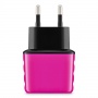 Uniwersalna ładowarka sieciowa EXC Cute, 2xUSB, 2,4A, r&oacute;żowa, Akumulatorki i ładowarki, Urządzenia i maszyny biurowe