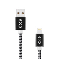 Uniwersal USB - Lightning cable EXC Diamond, 1.5m, black and gray