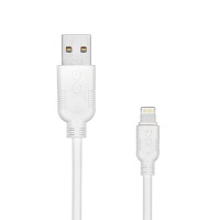 Uniwersal USB - Lightning cable EXC Whippy, 0.9m, white
