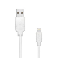 Uniwersal USB - Lightning cable EXC Whippy, 2m, white