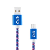 Uniwersalny kabel Micro USB EXC Diamond, 1,5m, niebieski/mix kolor&oacute;w, Złącza i adaptery, Akcesoria komputerowe